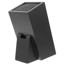Blocco coltelli quadrato inclinato nero - portacoltelli senza coltello