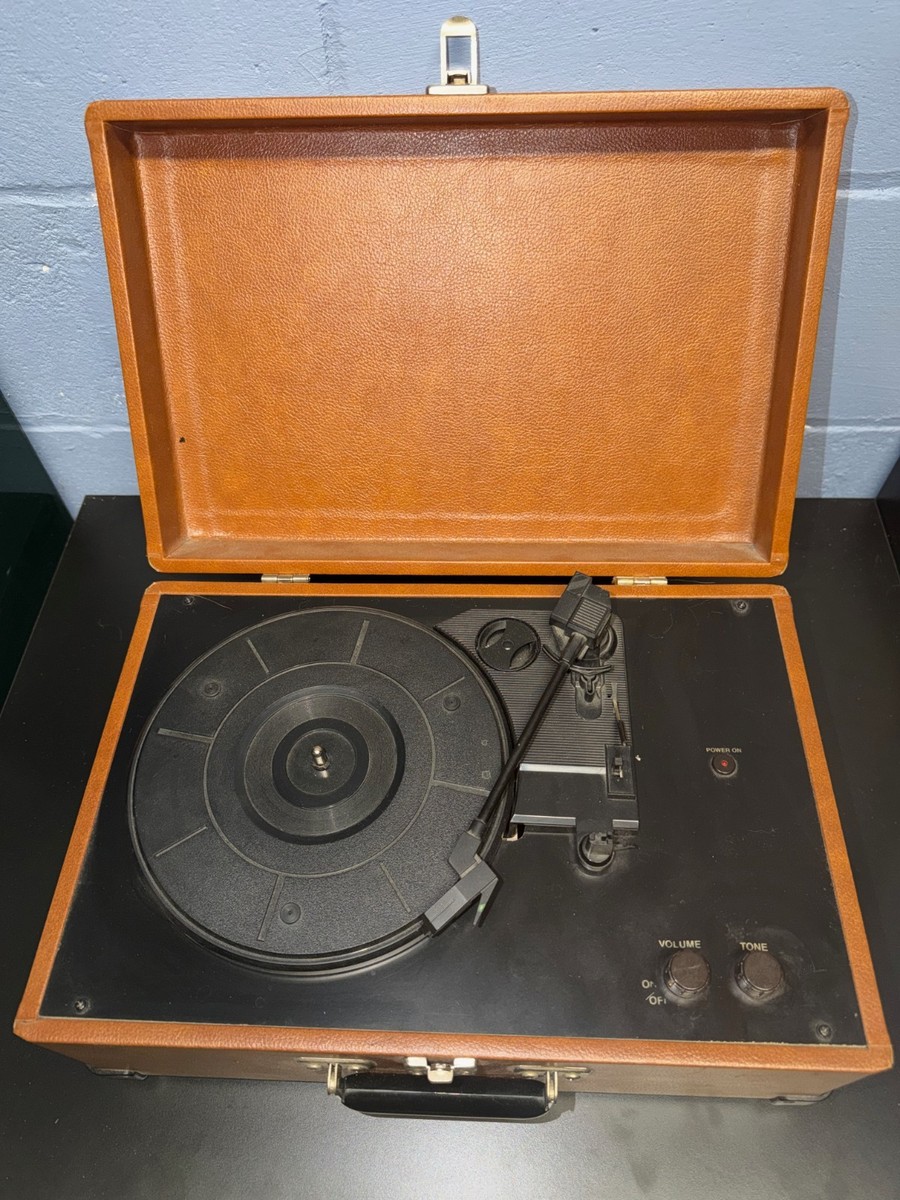 Crosley CR49-TA Portable Suitcase Turntable 3-Speed Vinyl Record