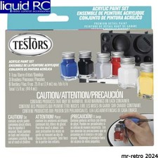 Testors 290291 6 Pc Paint Set - Primary - Gray