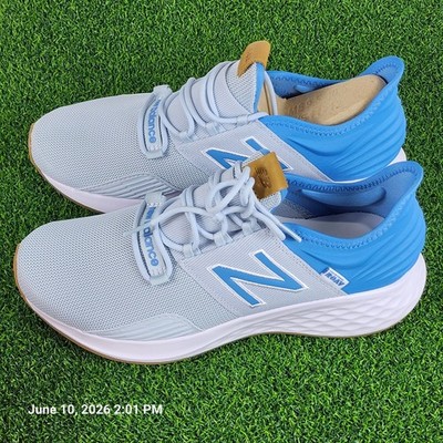 New Balance Men's Fresh Foam Roav Shoes Grey Carolina Blue Size 9.5 D New Box