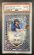 2024 Bowman Sterling Bobby Witt Jr Blue Sterling Tek Auto /25 PSA 10 #STA-BW