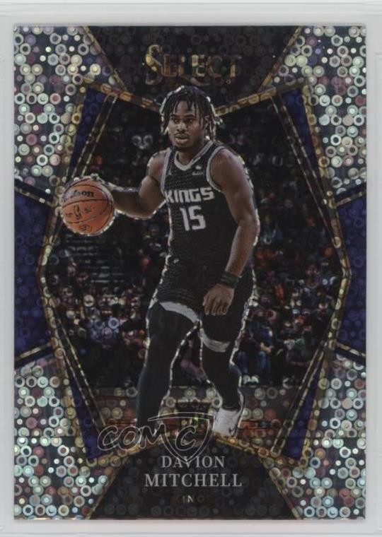 2021-22 Panini Select Premier Level Disco Prizm Davion Mitchell #118 12yh