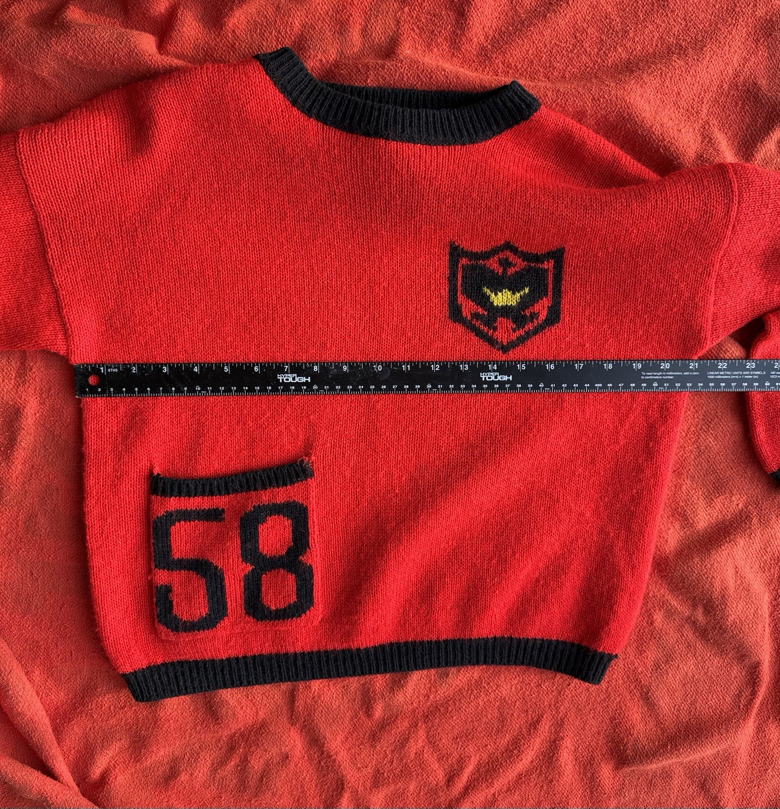 Reference Point Vintage RED crew Neck Graphic Jer… - image 8