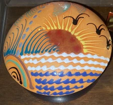 Vintage MCM Terracotta Cerugo Trinket Dish Beautiful