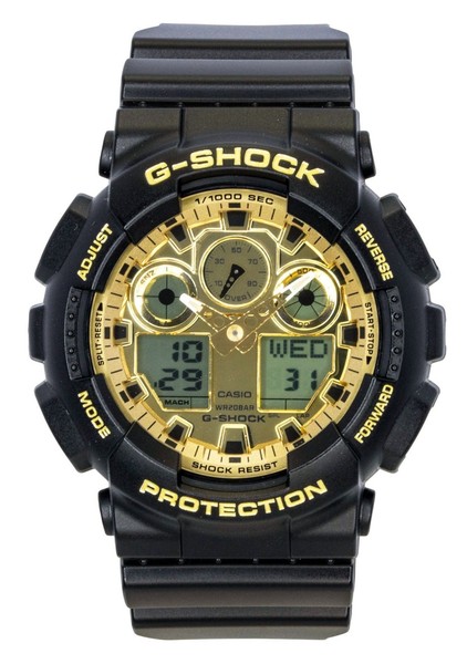 Casio G-Shock Quarz Sport Gold Zifferblatt GA-100GGB-1A9 200M Herrenuhr-image