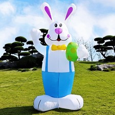 6.2FT Easter Inflatables Outdoor Decoration, Inflatable Bunny Blow up Outdoor...