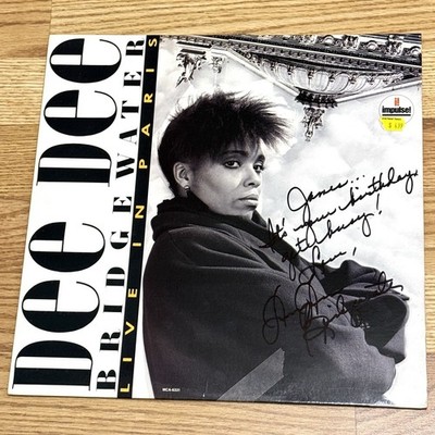 DEE DEE BRIDGEWATER, Live In Paris LP VINYL Autographed
