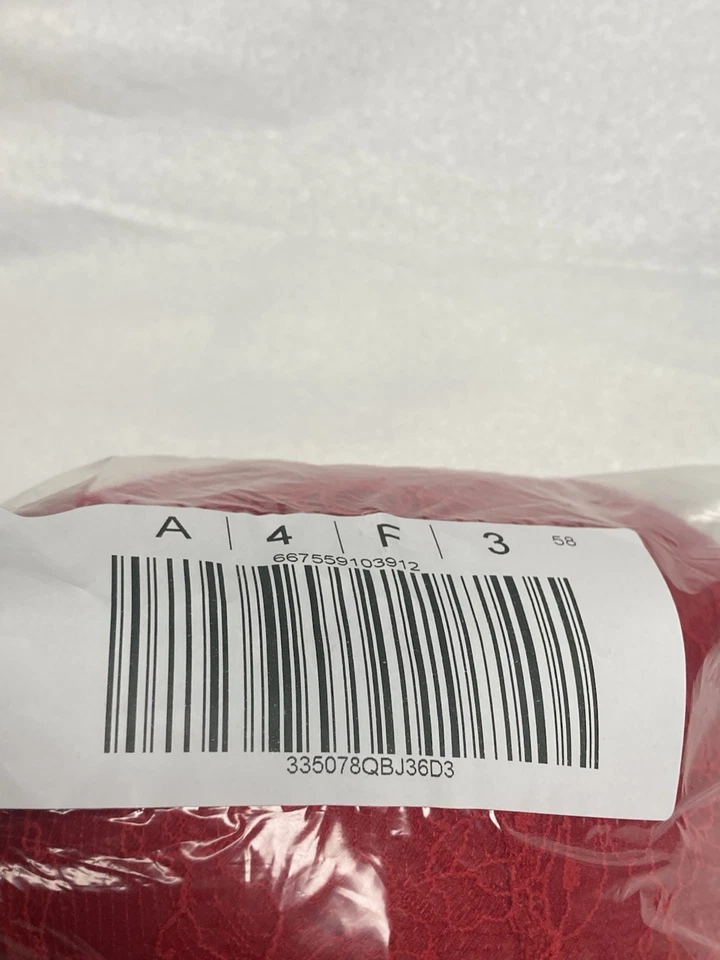 Victoria's Secret Red Embroidered Push Up Cherry Shine Strap Bra Size 36 DDD - Image 2 of 4