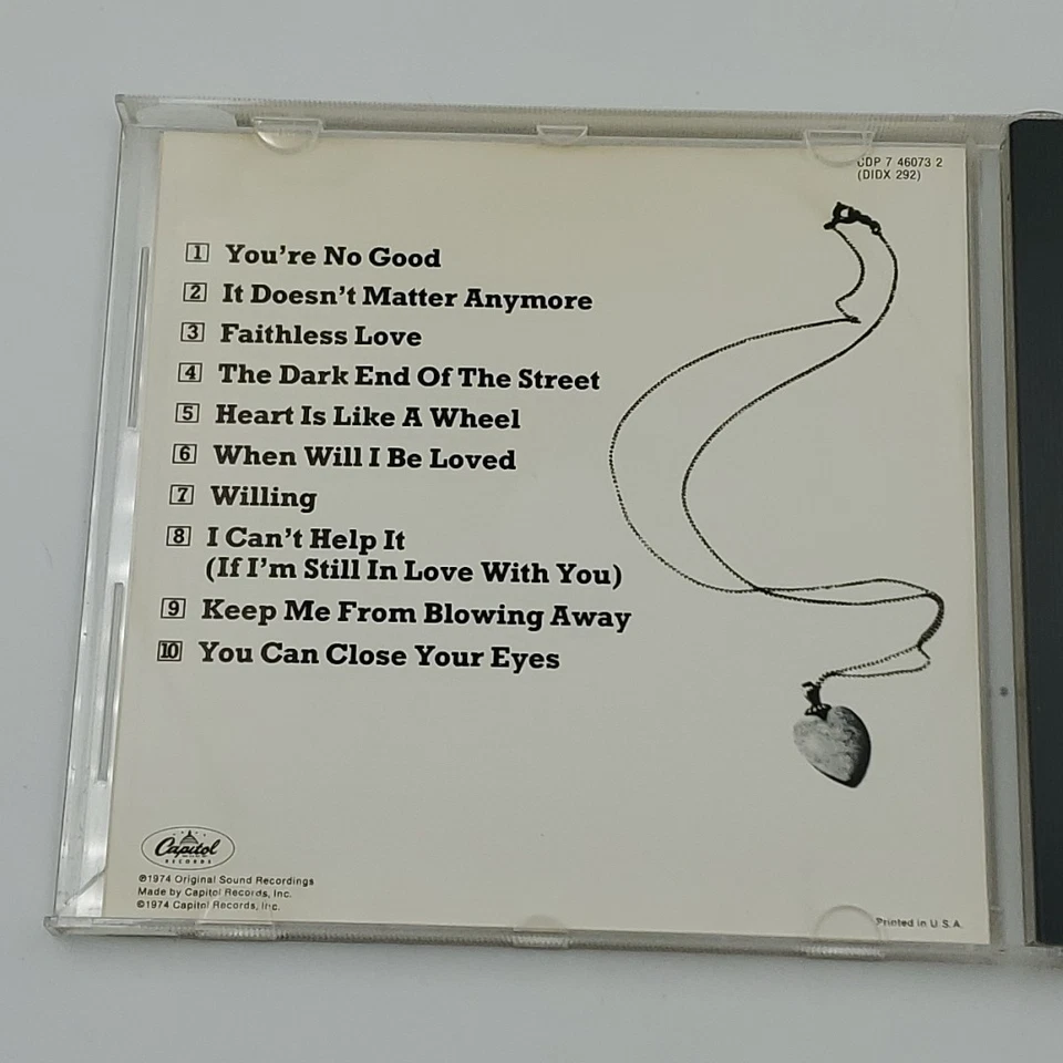 Linda Ronstadt - Heart Like a Wheel (1974) CD Capitol Records Clean Disc Classic Foto 4 de 4