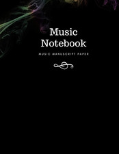 Blank Sheet Music Notebook: Music Manuscript Paper / White Marble Blank Sheet Mu