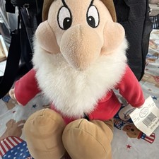 Disney Store Snow White  The Seven Dwarfs GRUMPY 11" Plush Toy NWT