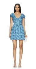 Faithfull Limone Mini Dress Stellina Floral Size 2 BNWT 