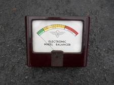 Vintage Stewart Warner electronic wheel balancer meter gauge MINTY