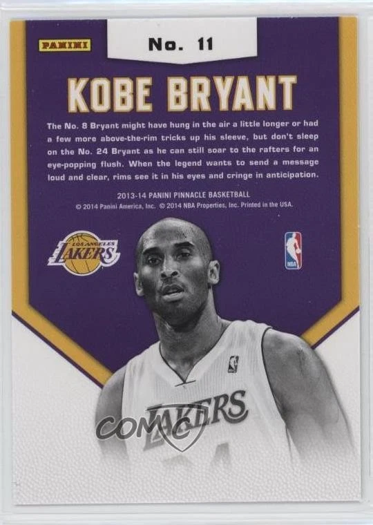 2013-14 Panini Pinnacle Jamfest Artist Proof Kobe Bryant #11 HOF - Image 2 of 2