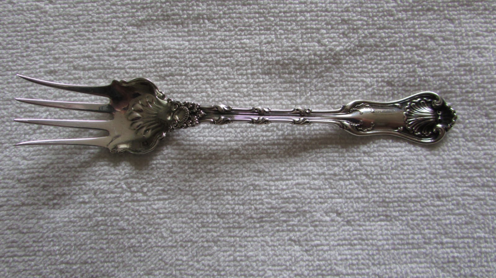 Imperial Queen Whiting Sterling Silver Four-tine Serving Fork