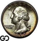 1953-S Washington Quarter, Beautiful Toner, Gem BU++