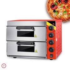 Commercial Large Capacity Double Layer Pizza Oven, Electric Bakery Egg Pie Oven