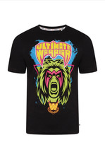 WWE Mens Ultimate Warrior Retro T-Shirt - Adult Wrestling Top Fully Licensed NEW
