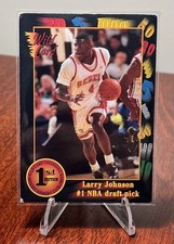 1991-92 Wild Card Larry Johnson Rookie Basketball Card RC UNLV - Hornets