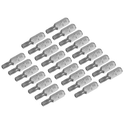 25pcs Torx Bits 1/4'' Magnetic Screwdriver T25 Screw Driver Bit S2 Alloy Steel