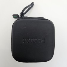 UGREEN Waterproof Earbud  Headphone Case, Anti-Pressure, with Carabiner, Black