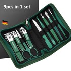 6–9PCS Manicure Set Stainless Steel Nail Clipper Kit with Case