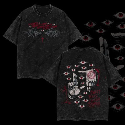 Limited Edition Alucard Hellsing Hand Signs Anime Dark Anime Streetwear T-Shirt