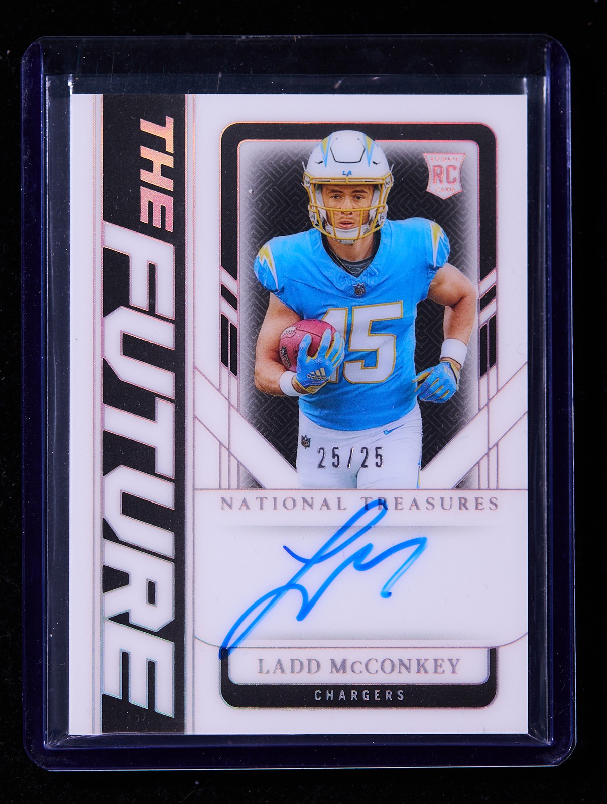 Ladd Mcconkey 2024 Panini National Treasures Football The Future RC Auto 25/25