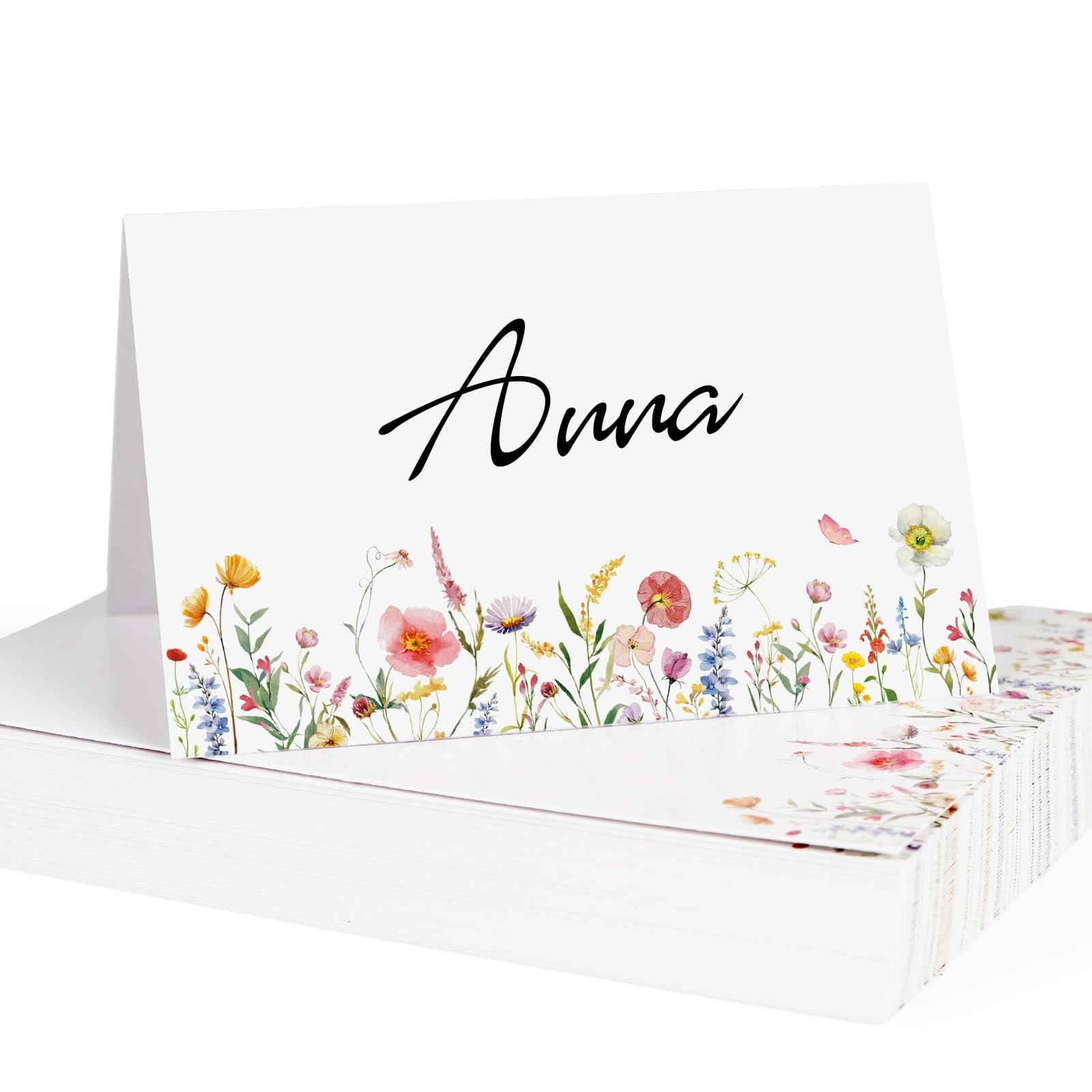 50Pz Cartellini Segnaposto Fiori Segnaposti Matrimonio Numeri da Tavolo (Z5q)