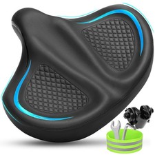 Oversized Bike Seat for Men Women Comfort, Extra Wide Bicycle Seat Cushion,...