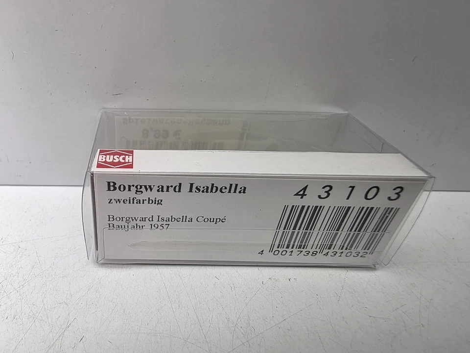 H0 / 1:87 - Busch - PKW Borgward Isabella zweifarbig in OVP/ 4 G 143 - Bild 2 von 2