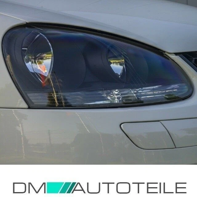 SET Scheinwerfer Klarglas Schwarz H7/H7 + 4x PHILIPS VISION passt für VW Golf 5 - Bild 4 von 4