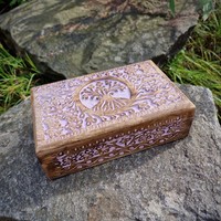 Budawi® Schatulle Lebensbaum Holzbox Box SchmuckkäStchen Aus Mangoholz