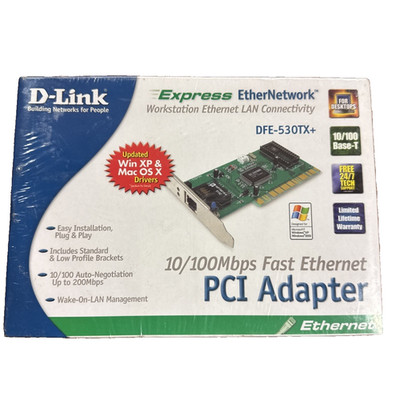 D-LINK DFE-530-TX Rev-A1 PCI Network Card 10/100 MBS *NIB*      ge1