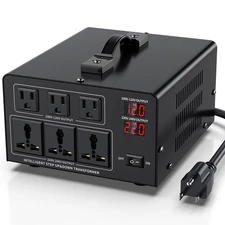 3000W Voltage Converter Transformer Step Up 110V/120V to220V/240V or Step Dow...