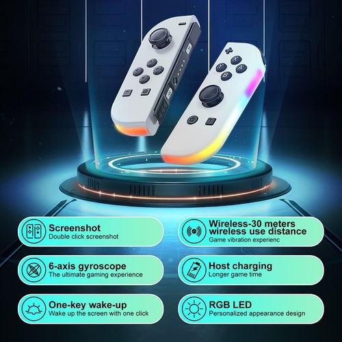 Juego de 2 mandos Joy Con para Nintendo Switch - gamepad inalámbrico izquierdo y derecho - Imagen 211 de 336