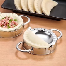?? 2PCS Stainless Steel Dumpling Maker Mould Set ? Pastry & Pie Cutter