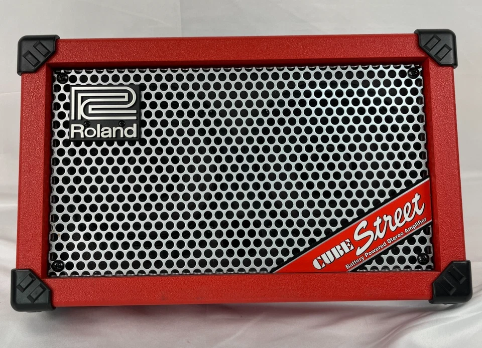 Roland Cube Street Red Battery Powered Stereo Combo Amplifier used - Image 3 of 4