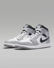 NIKE AIR JORDAN 1 MID SMOKEY GREY  554724-078 SZ 7-11.5