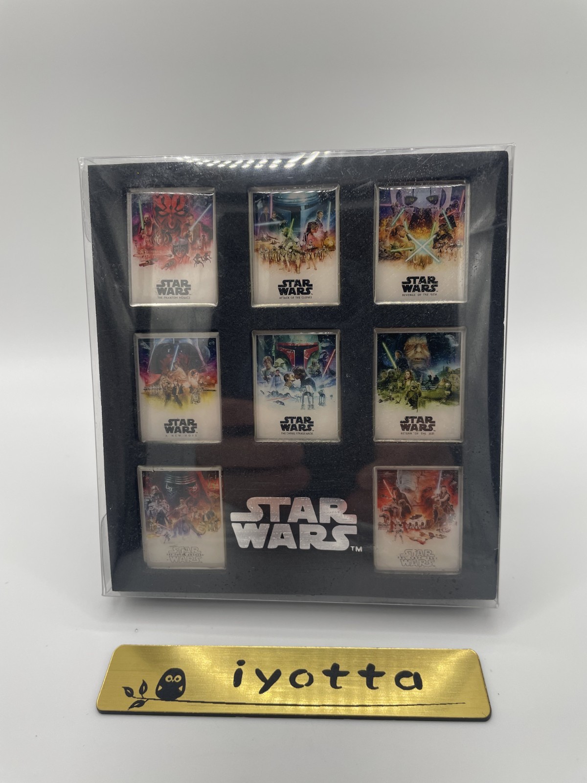Star Wars Saga Movie Poster Pin Box Set Japan B 8 Pins Inrock Lucasfilm Unused