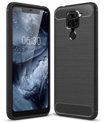 XIAOMI REDMI NOTE 9 - Forcell CARBON Schwarz Handy Cover Etui Tasche Case Hülle 
