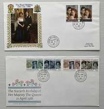 2 Royalty FDCs 21 April 1986 & 22 July 1986 House of Lords cds