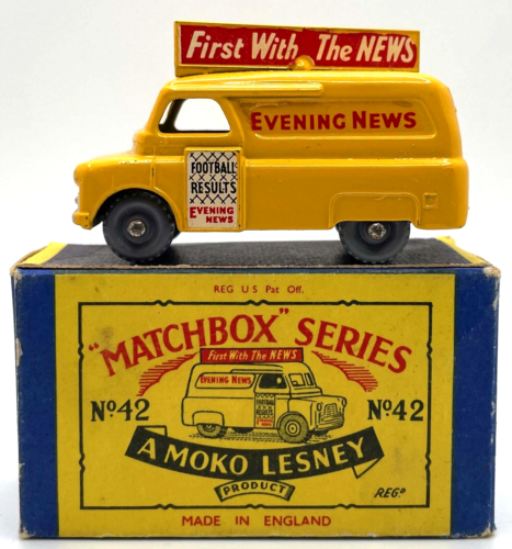 MATCHBOX SERIES 42 A MOKO LESNEY EVENING NEWS VAN