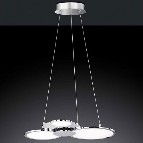 Lampada a Sospensione Luce Plafoniera LED Sala da Pranzo Alluminio Dimmerabile - Foto 12 di 12