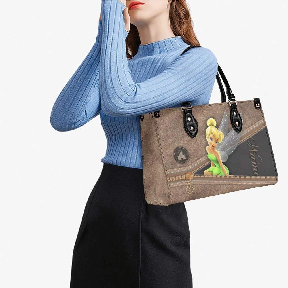 Tinkerbell Cartoon Women Leather Handbag