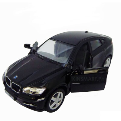 5336B BY Kinsmart. BMW X6 1:38 Scale Diecast Model car.  BLACK COLOR 