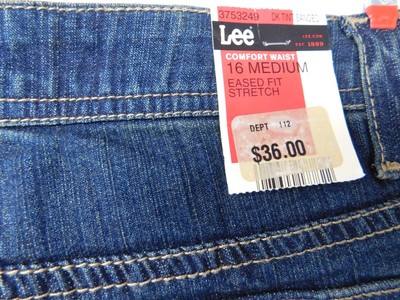 Short Bermuda Classique Lee Pour Femme - Noir Stretch Denim - Taille 16 Medium - Neuf Avec étiquettes