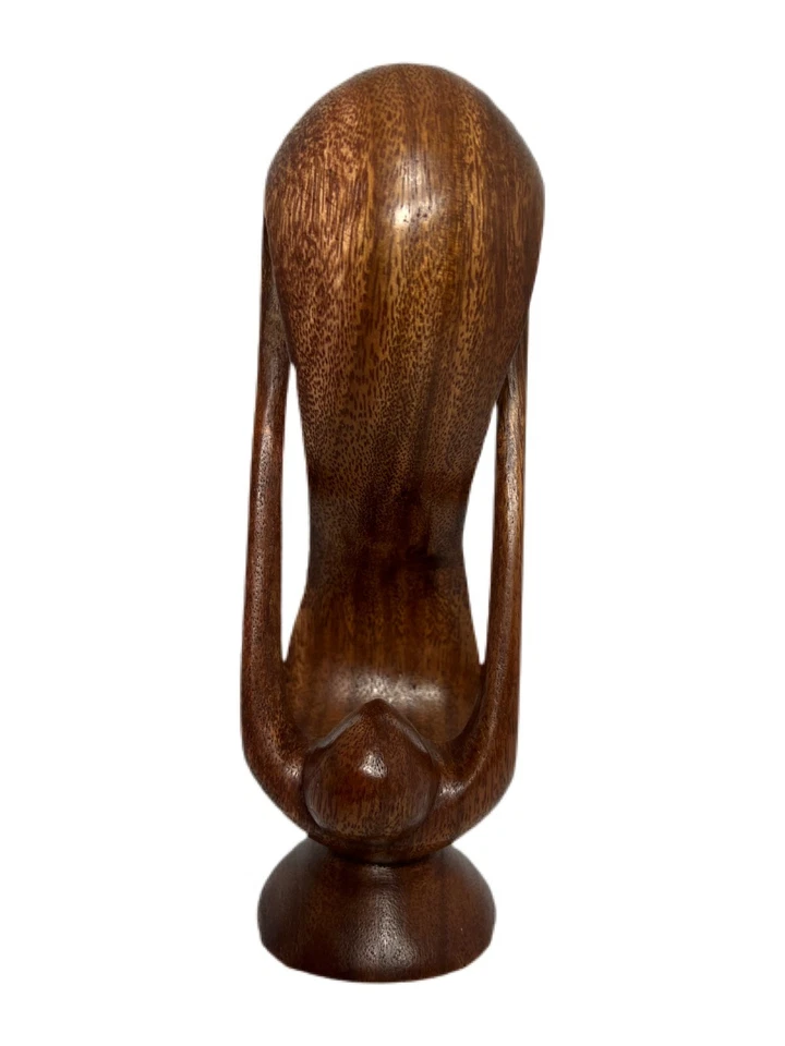 Novica Tallada a Mano Abstracto Romántico Amor Regalo Idea Madera Escultura Arte Decoración Foto 4 de 4