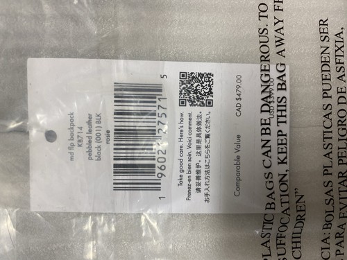 Brand New KATE SPADE Rosie Medium Flap Backpack Black KB714 - Picture 7 of 7