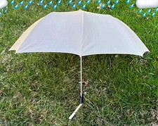 Vintage Knirps Umbrella in Original Case Taupe 70s Mod EUC 